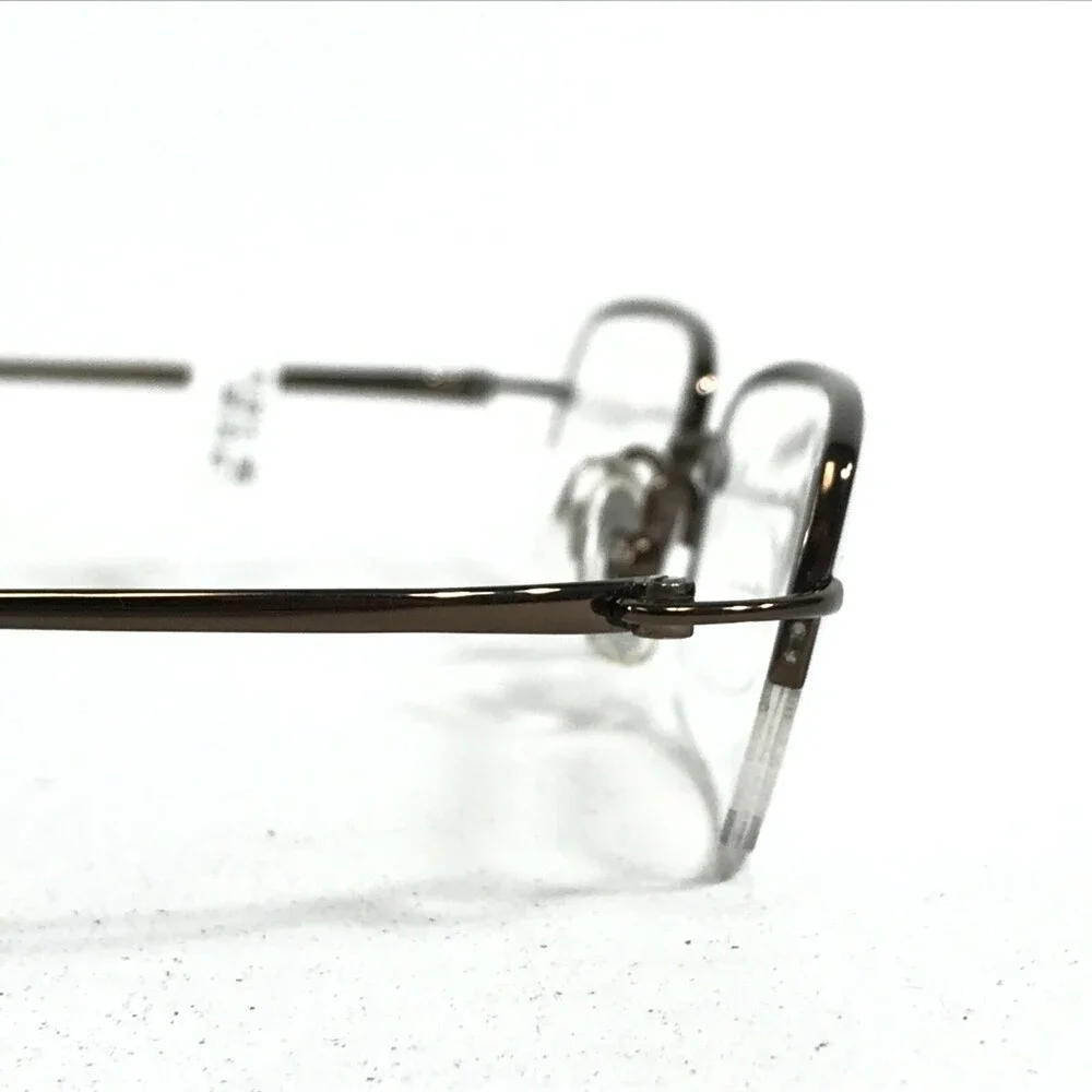 Freudenhaus Eyewear Re/Flex 2 POR Eyeglasses Frames Brown Rectangular Half Rim